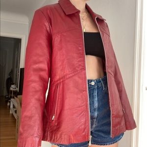 Vintage Red Leather Jacket by excelled
